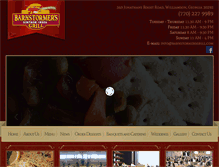 Tablet Screenshot of barnstormersgrill.com